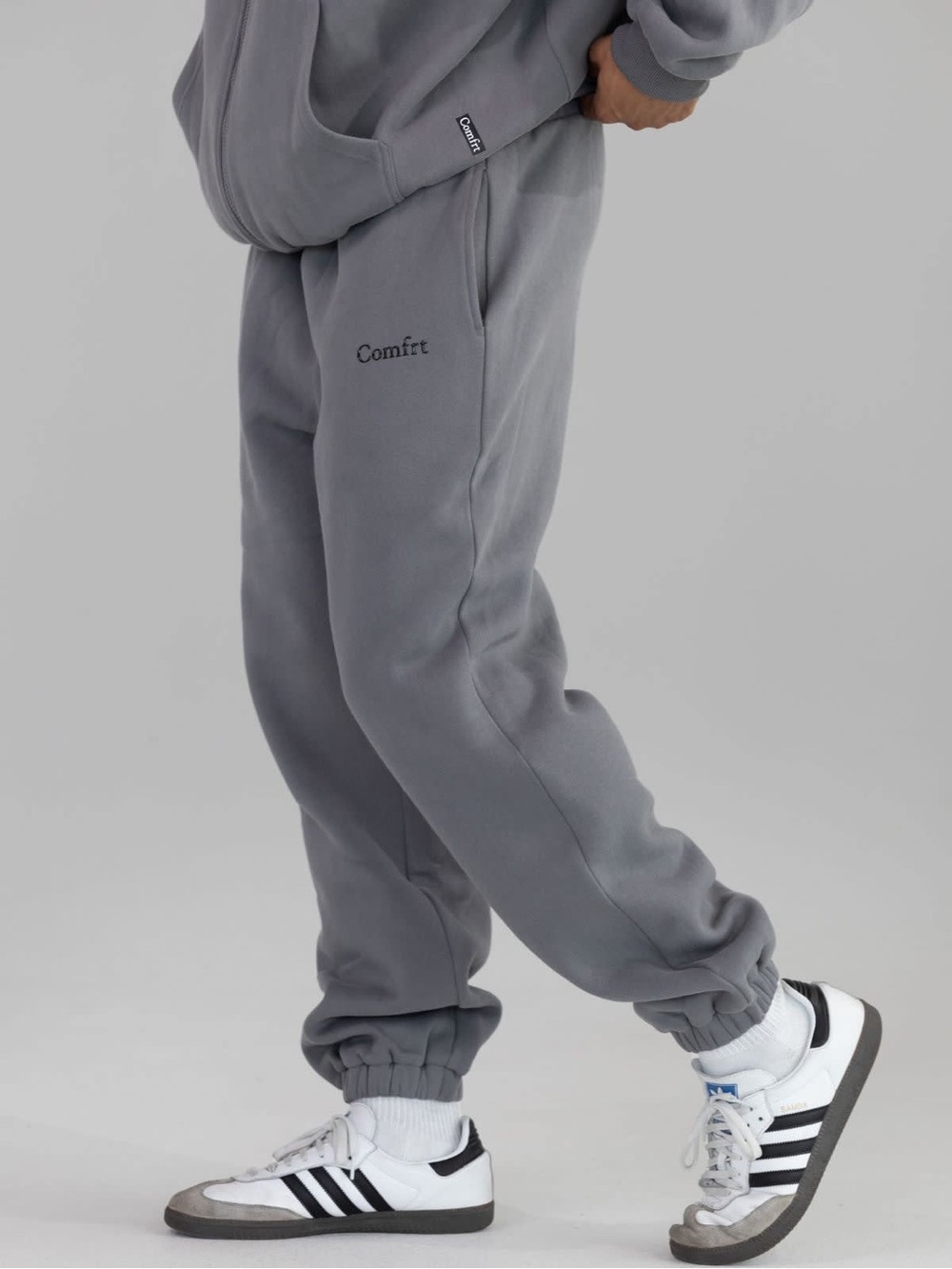 Comfrt Cloud Sweatpants Wolf Grey Oversized Fleece Joggers Size Small